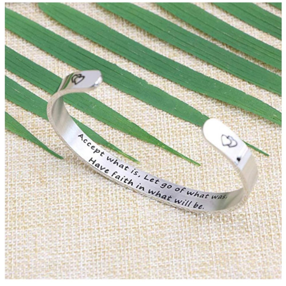 Inspirational Bracelet - Mantra Cuff Bangle